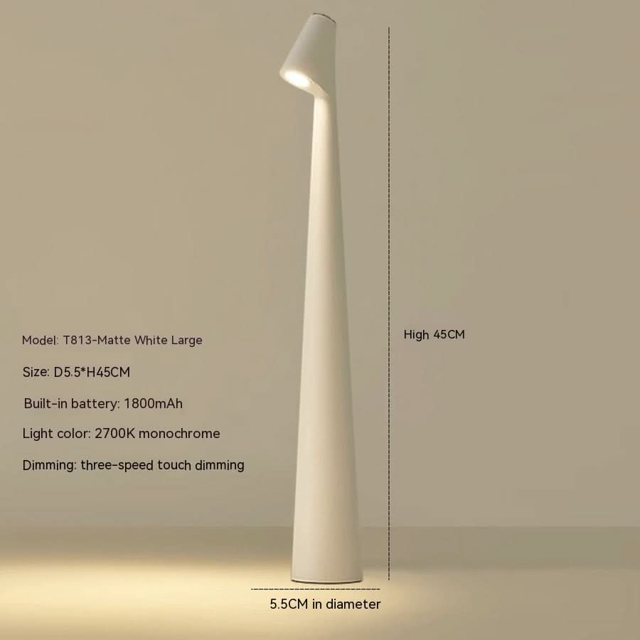 Metal table lamp - Rechargeable & stylish for indoors & outdoors