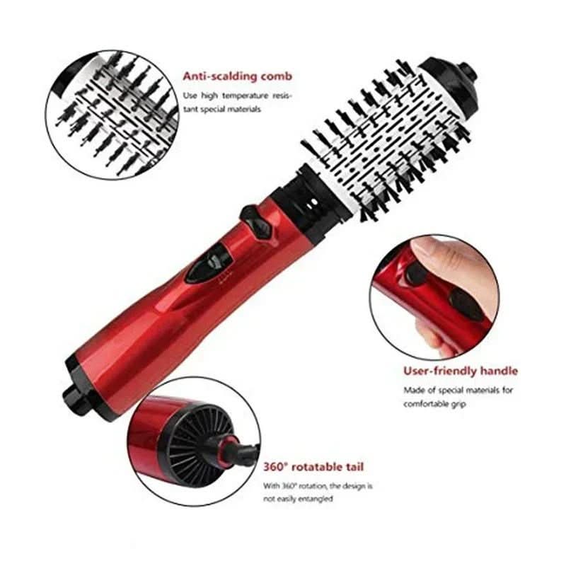 Revolveglam - 3-in-1 electric hair styler with hairdryer, brush & curling iron function