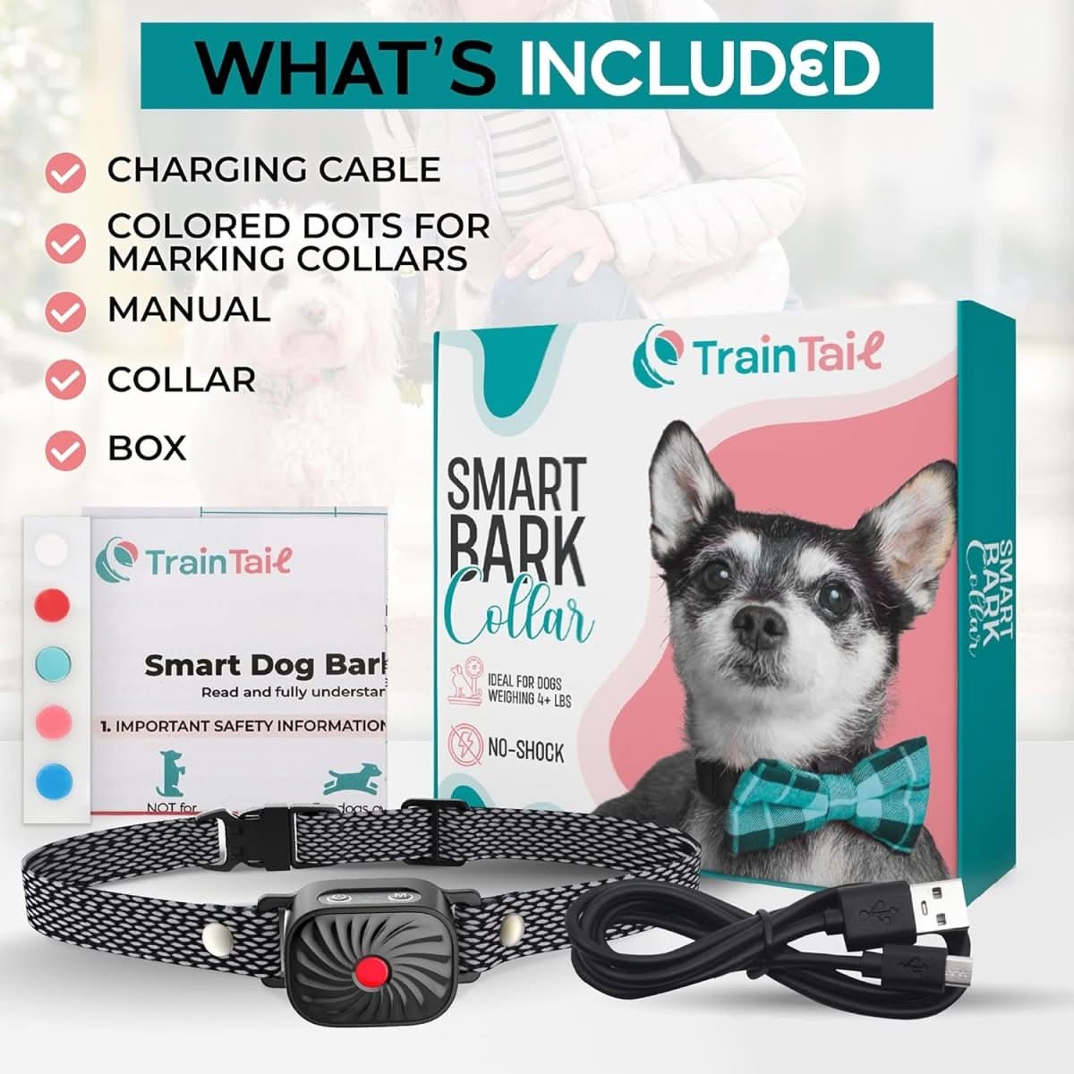BARKCALM MINI – Gentle Anti-Bark Collar with Sound & Vibration for Small Dogs
