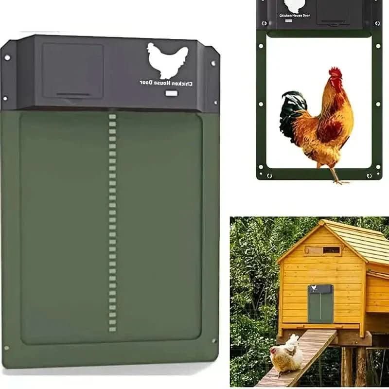 AutoCoop – Automatic Chicken Coop Door with Light Sensor & Weather Protection