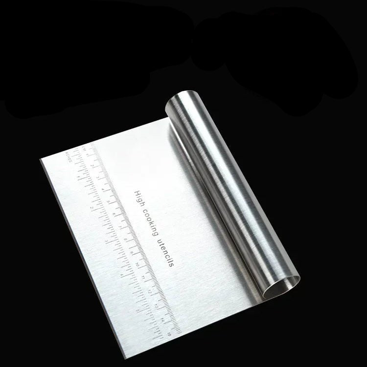 FORMEDGE – Pastry Spatula & Dough Scraper made of Stainless Steel with Measurement Scale