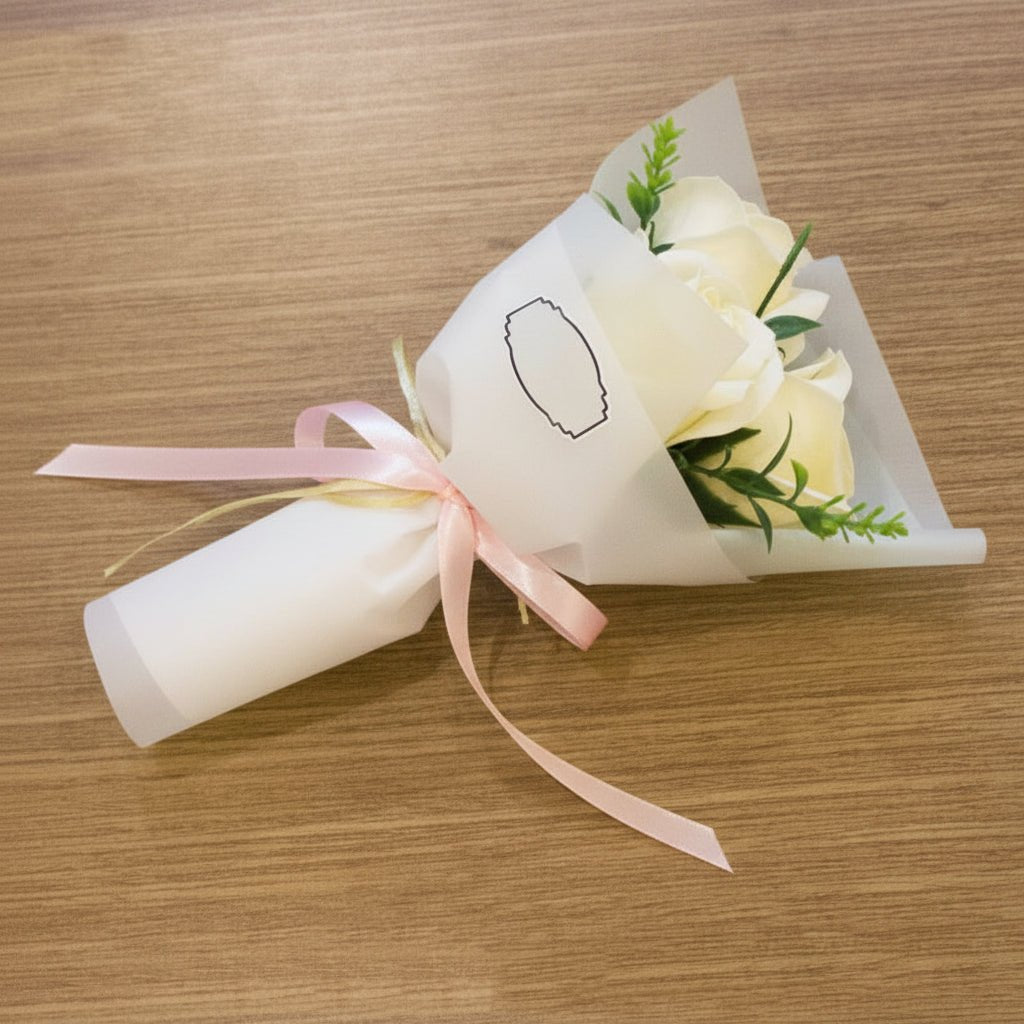 HOMEBLOOM – Artificial Bouquet with Rose Soap Flowers for Valentine's Day and Luxury Decoration