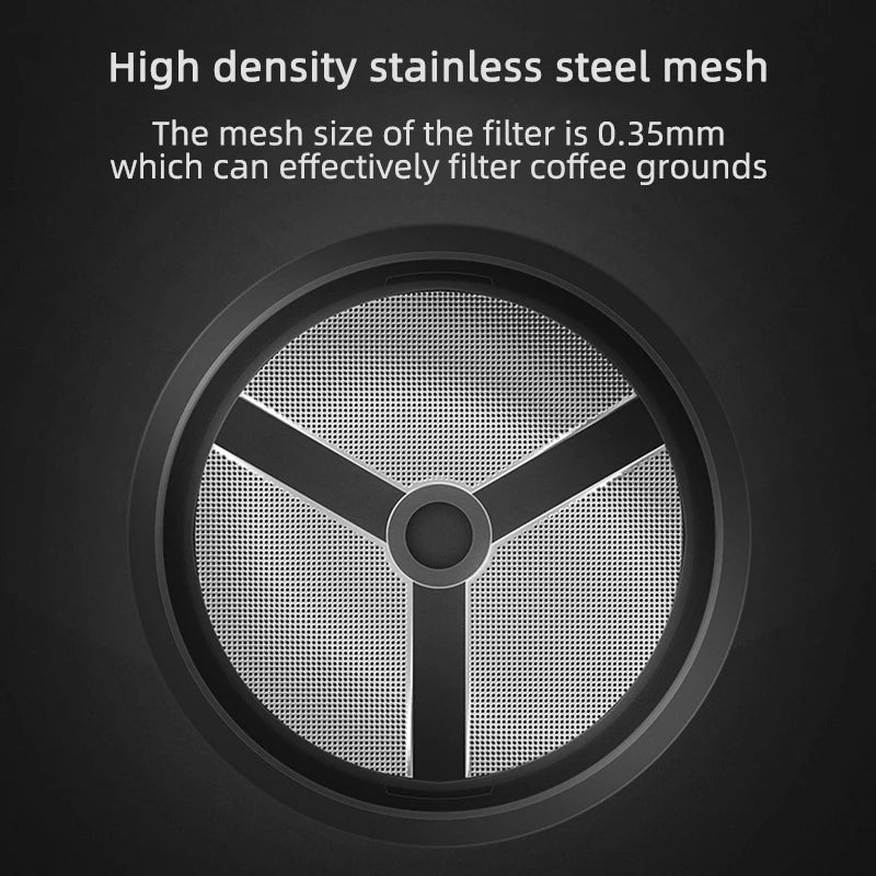 COFFEETREK – Lightweight 450 ml French Press Coffee Maker with Stainless Steel Filter