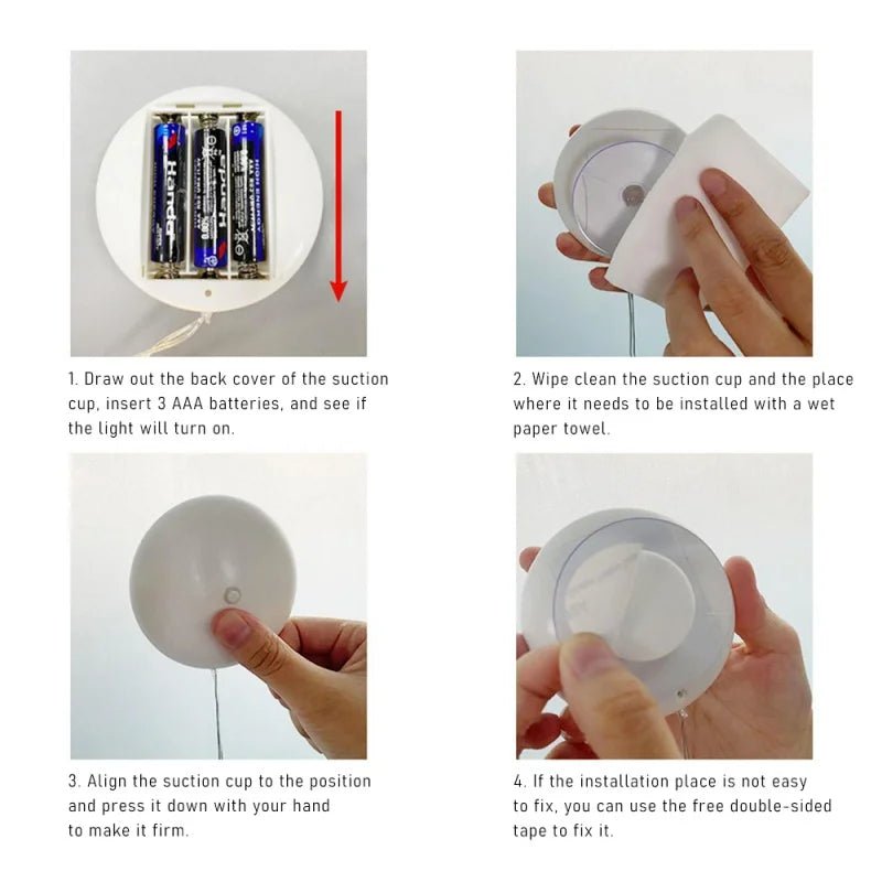 WINTERBEAM – LED Christmas lights with suction cups for glass and mirrors