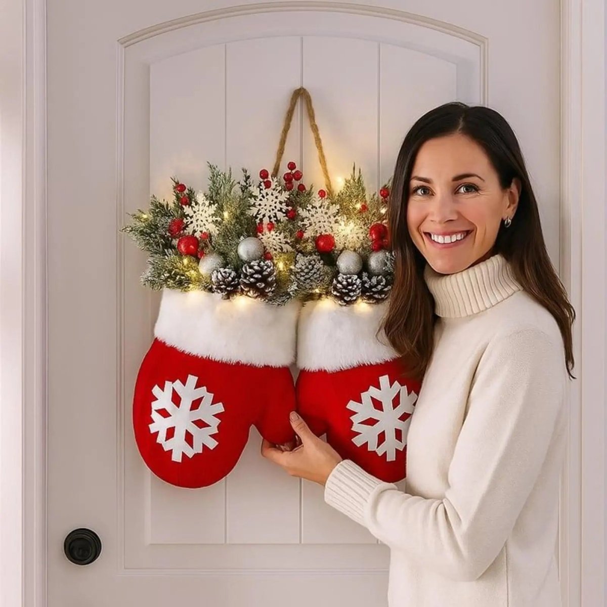 HOLIDAYLUX – LED glove light with 120 LEDs, timer and battery