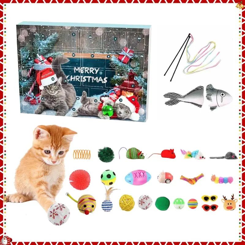 MEOWBOX 2025 – Advent calendar with 23 catnip toys for daily play fun for your cat