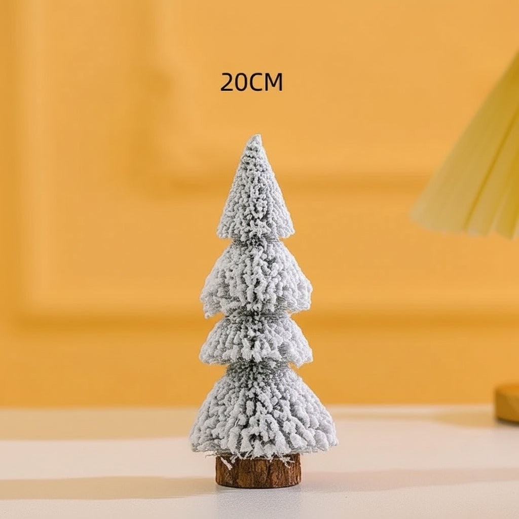 FLOCKCEDAR – Mini Flocked Cedar Christmas Decoration for Festive Design