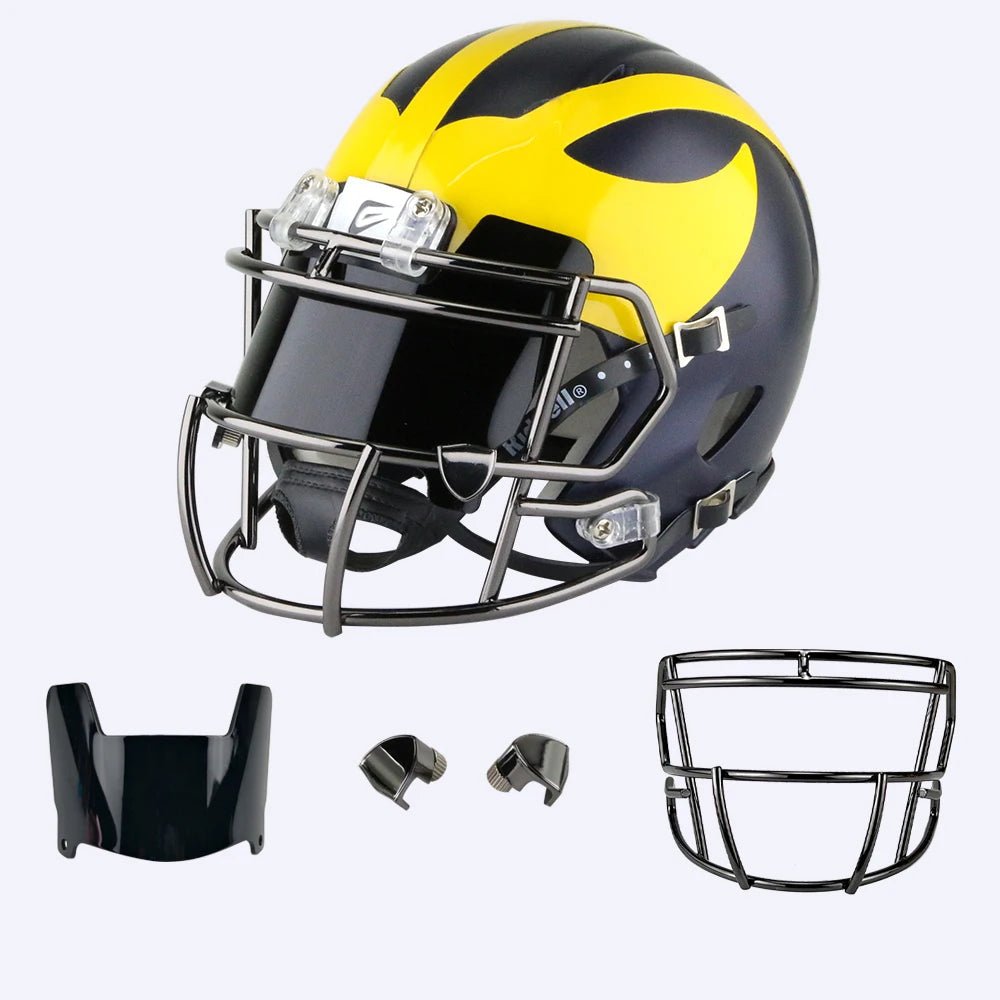 MICROVISOR – Miniature Football Helmet Visors with Mirror Effect