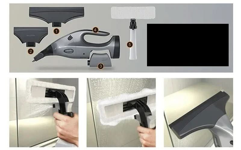 GLASSYON – Cordless Electric Window Vacuum Cleaner for Streak-Free Results