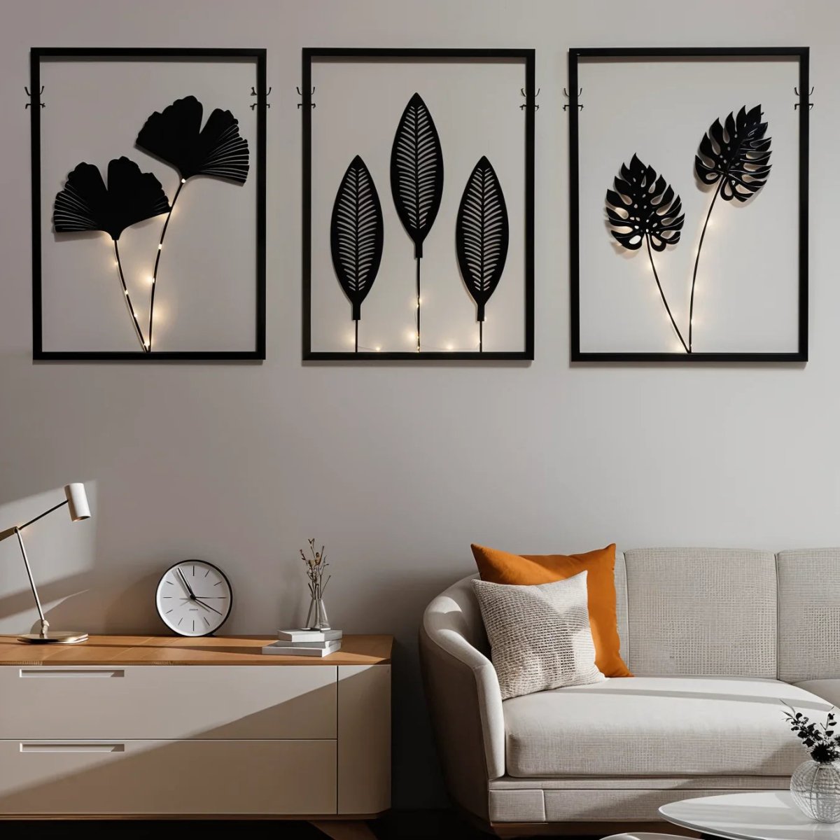 SOFTSPARK – Color-changing LED frame lamp set for atmospheric interior decoration
