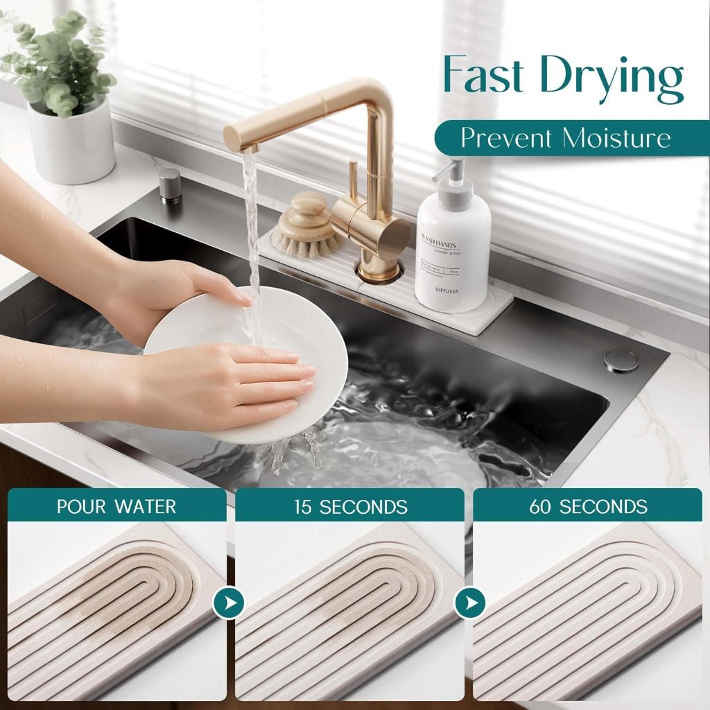 MONODRY – Stone matte with instant drying for organized dishwashing areas