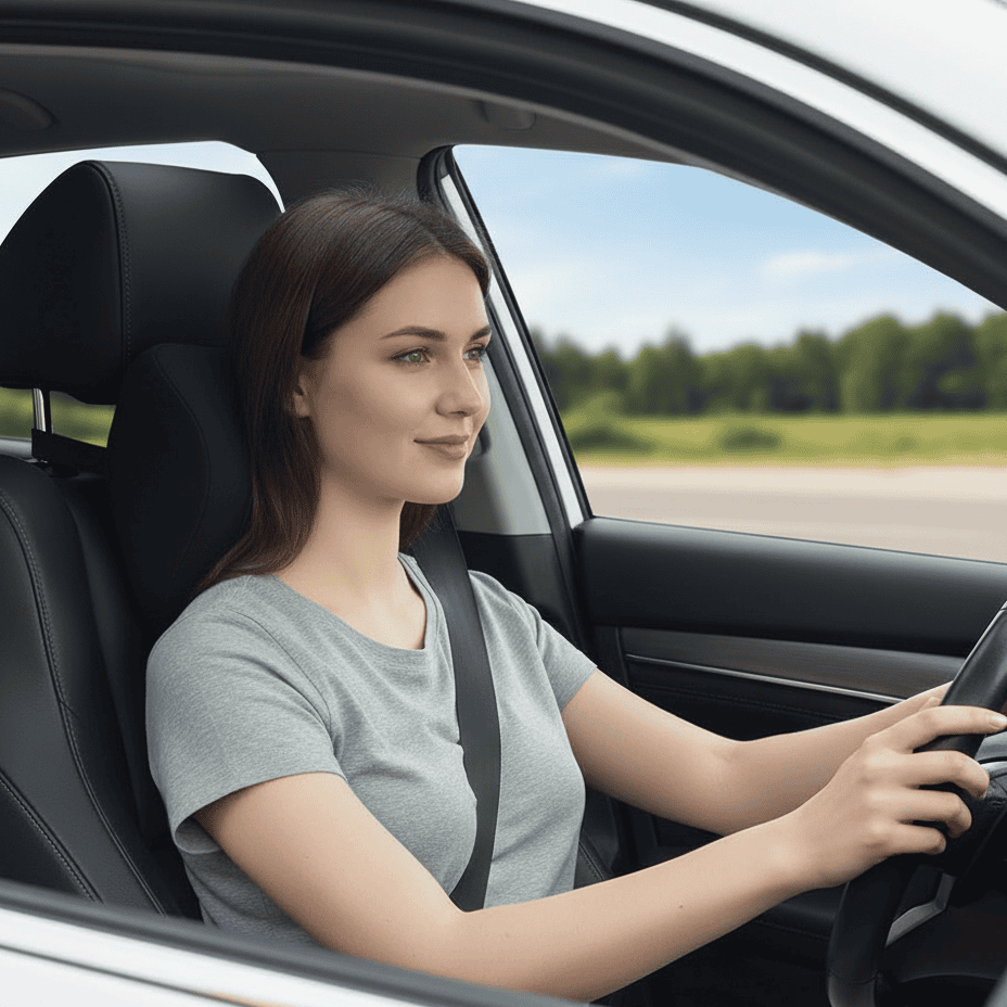 AUTOREST DUO FOAM – 2-piece Set Memory Foam Neck Pillows for Ergonomic & Comfortable Driving