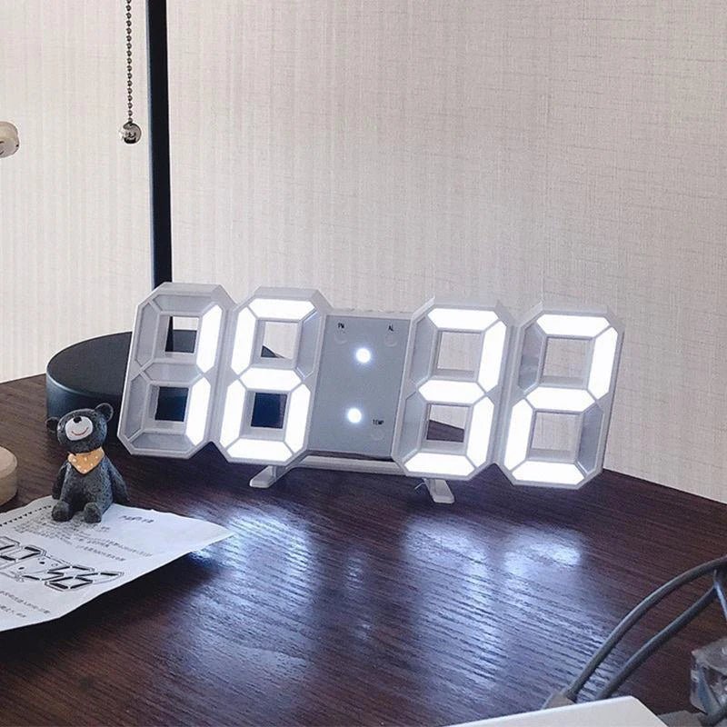 RADIOTIC - 3D Light Digital Clock with Voice Control and Silent Alarm