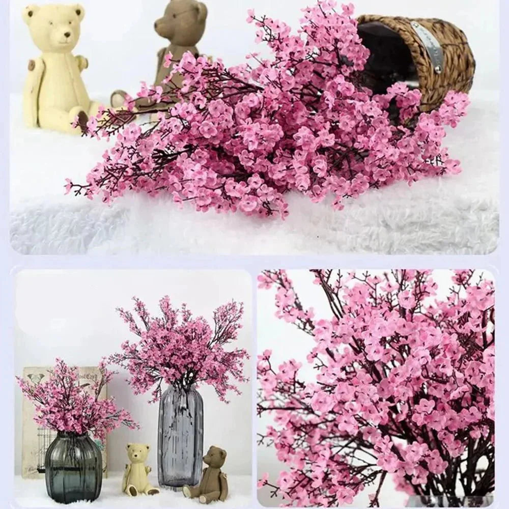 DECOPETAL – Elegant Cherry Blossom Artificial Flowers for Timeless Decoration