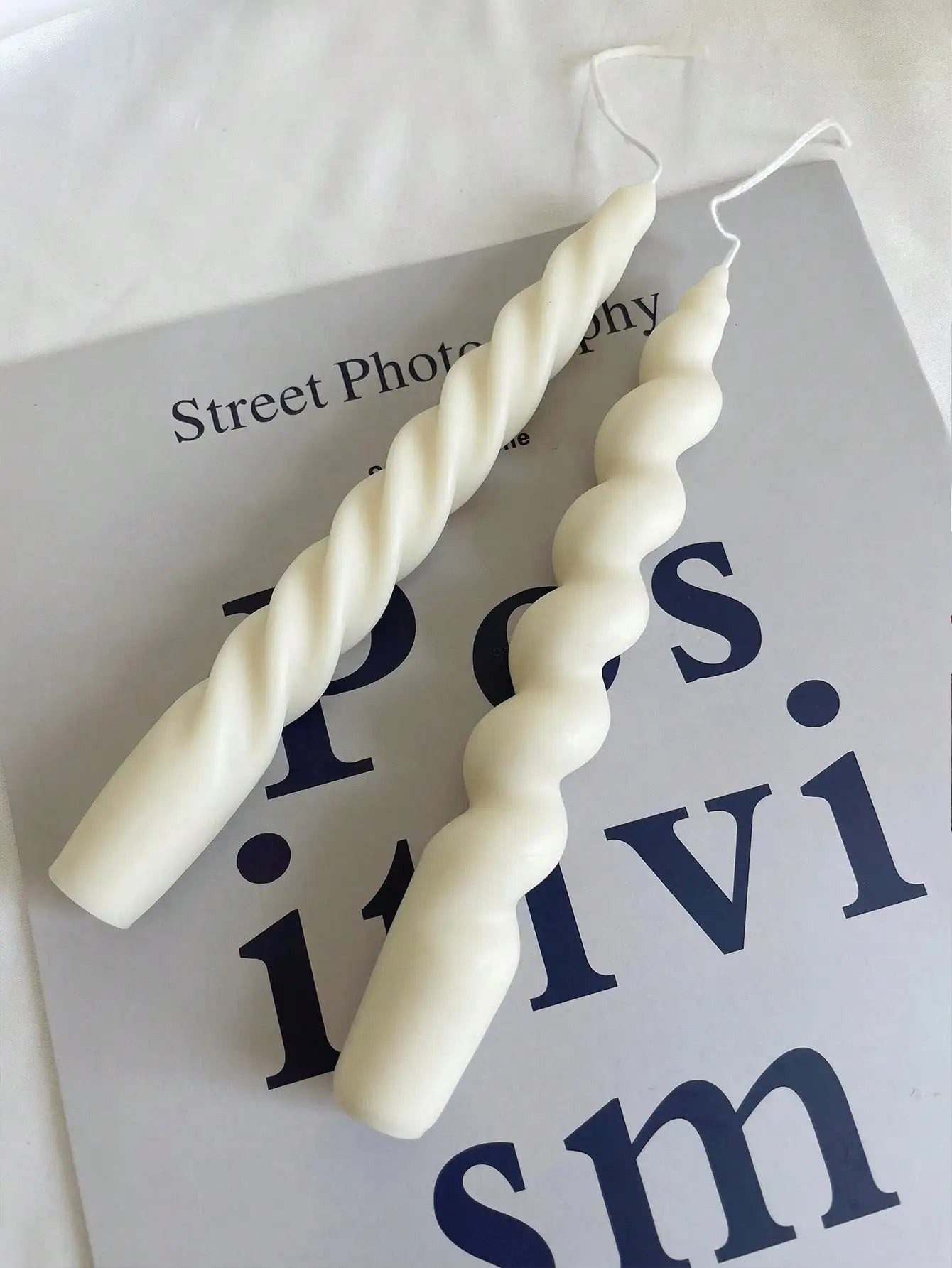 SOYTWIST – Elegant twisted taper candles made from soy wax for a gentle ambiance
