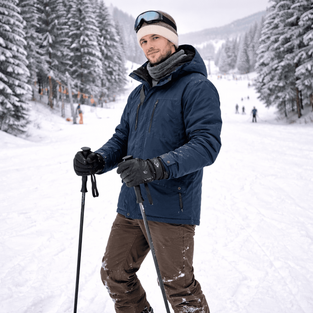 SOFTIQ – Two-tone fleece-lined hat for all-day warmth