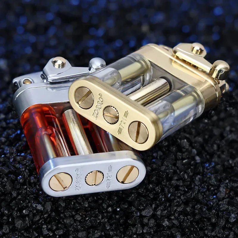 OUTBLAZE – Multi-fuel outdoor lighter with transparent casing for adventure
