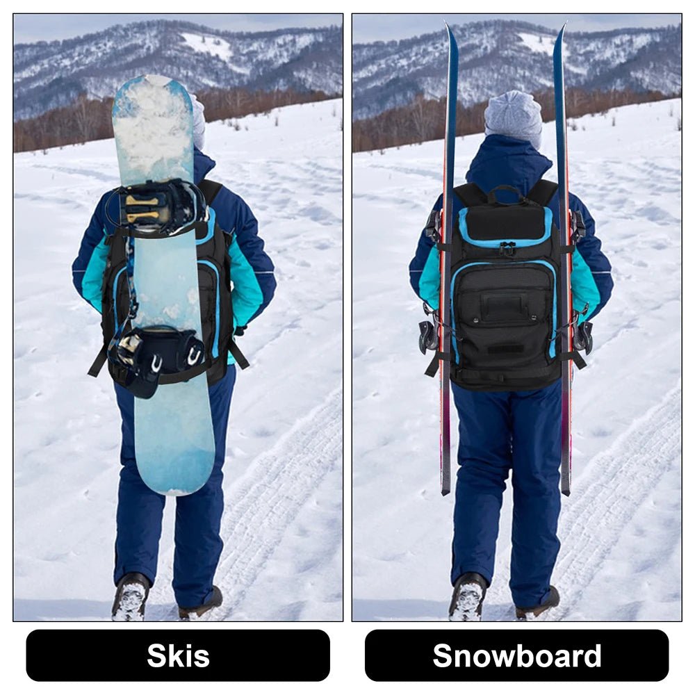 PEAKCARRY – Waterproof 50-liter ski boot backpack for equipment & accessories
