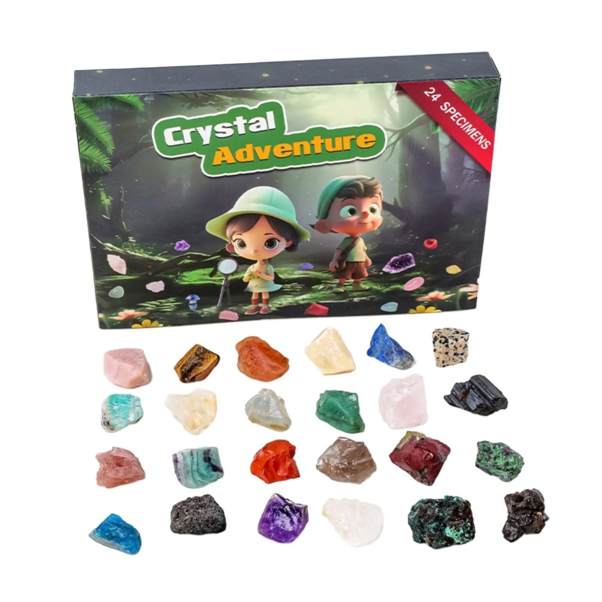 CRYSTALJOY – 2025 Advent calendar with natural stones & festive surprises