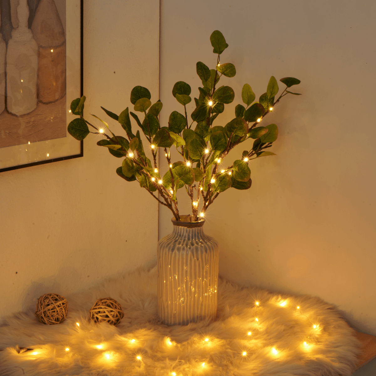 NATUREGLOW – Flexible LED branch lamp with warm light tone