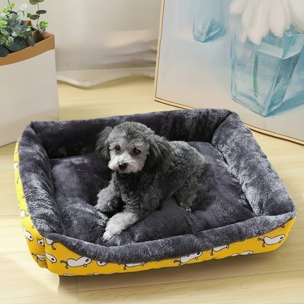 PAWMELLO – Ultra-soft dog lounger nest for cozy year-round sleep