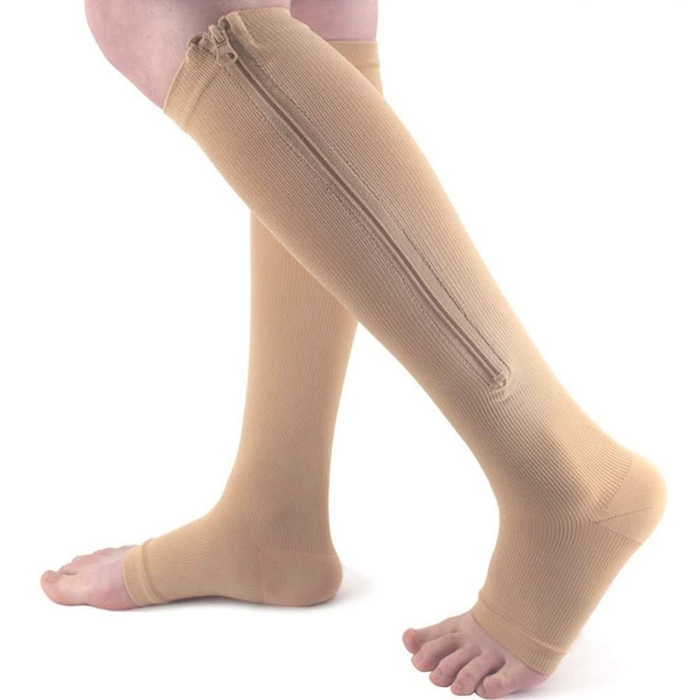SupportEase - support stockings with zip for comfortable compression & easy handling