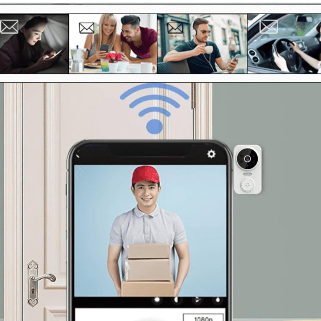 DOORWATCH PRO – Wireless HD Video Doorbell with Motion Detection & Two-Way Audio