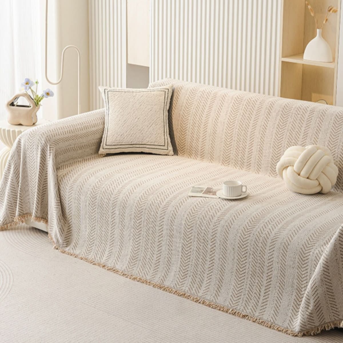 SnuggleTextile – Scratch-resistant & washable sofa cover made of chenille