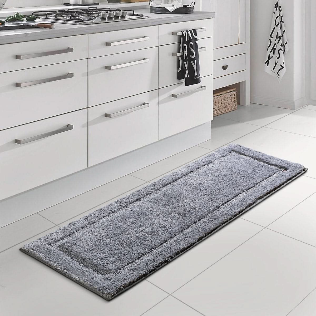 Aurelisse GrandMatte | Extra Long Floor Mat | Fluffy & Non-Slip | Quick Drying & Easy Care | For Bathroom & Kitchen