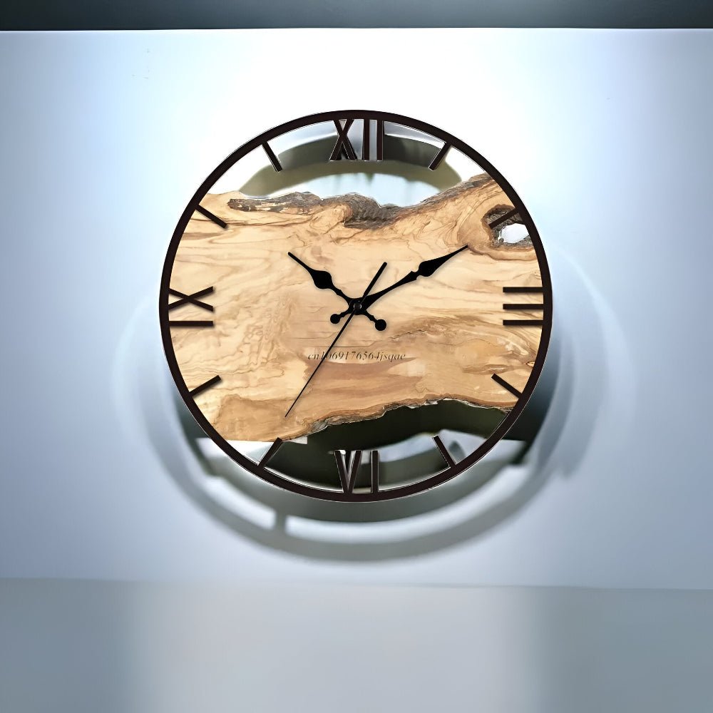 MODUCRYS – Elegant clear acrylic wall clock for modern minimalist home decor