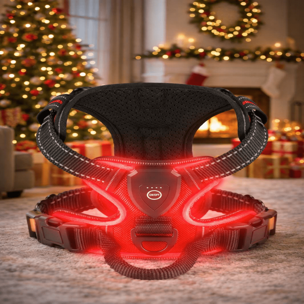 ILLUMI DOGTREK – Rechargeable LED Dog Harness for Increased Safety at Night