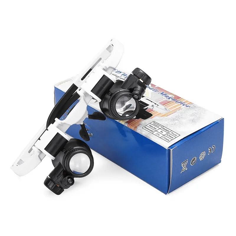 CLARIVIEW – Adjustable LED Magnifying Glasses for Reading & Jewelry Work