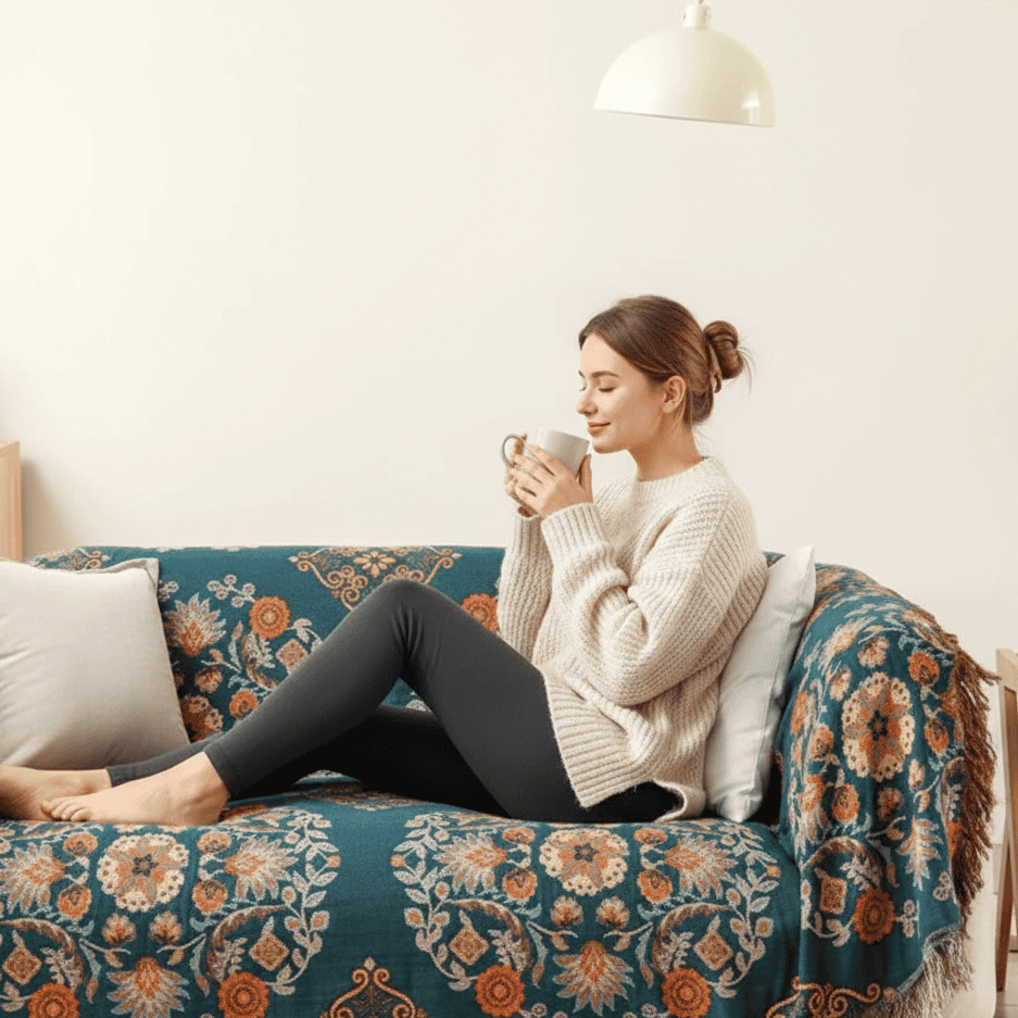 FLIPWARM – Double-sided Marigold Blanket for All Seasons