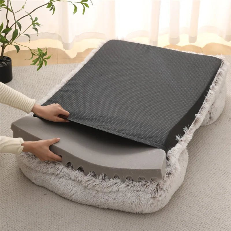 COZYPEDIC – Memory Foam Dog Bed with Plush Side Supports