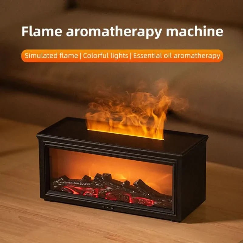 FlameAura – Aromatherapy Fire Pit Diffuser with 7 Colors