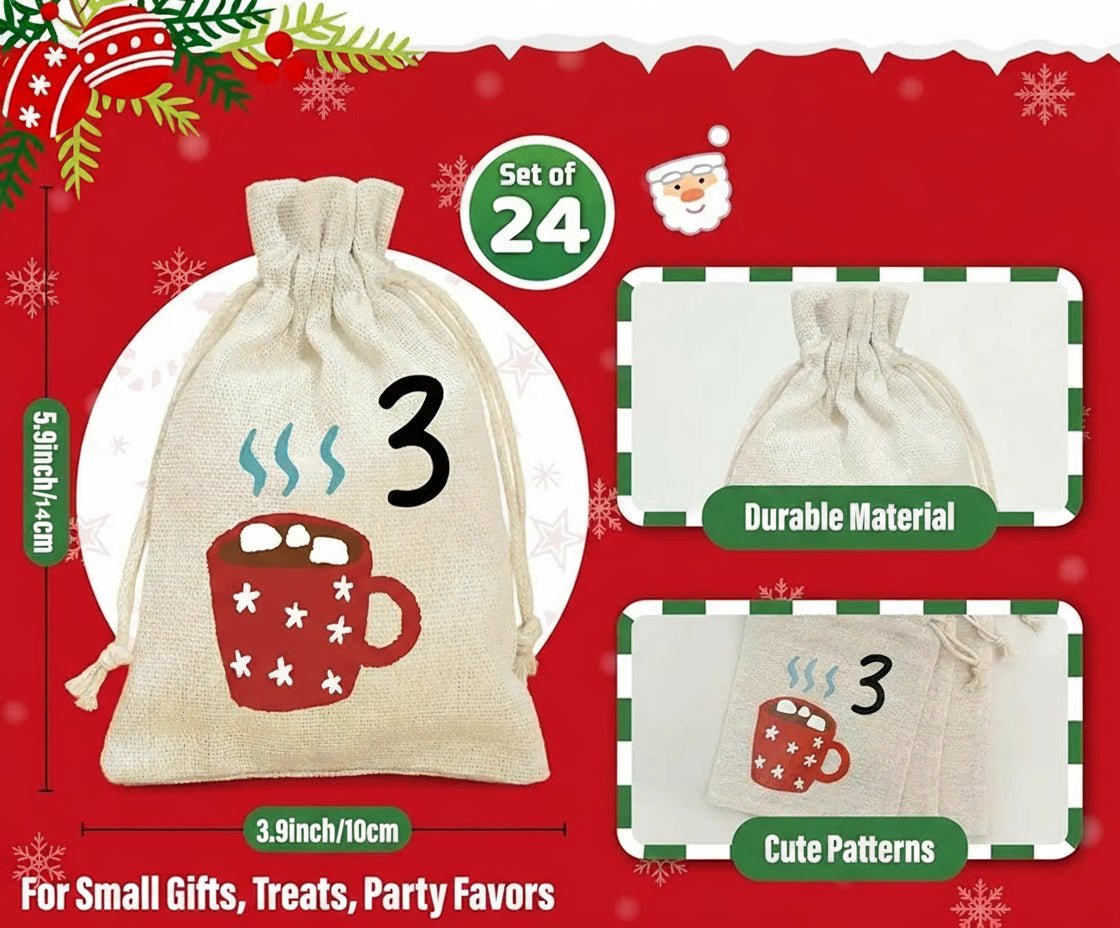 CANDIBAG – 24 candy bags for sweet Advent surprises