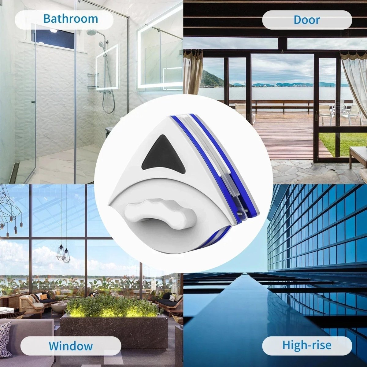 CLARIPANE – Magnetic double-sided glass cleaner for effortless window care