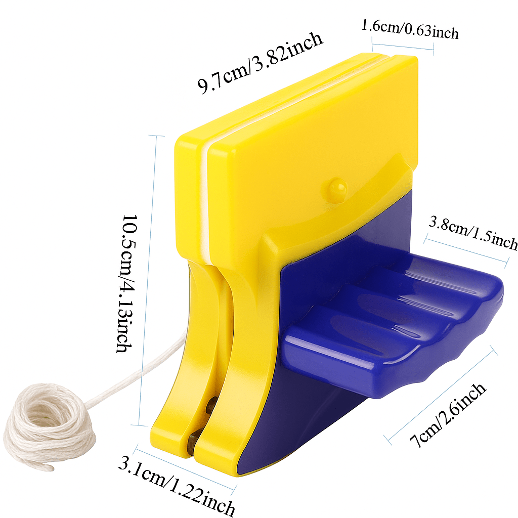 SECURAPANE – Magnetic double-sided glass cleaner with 1.2 m safety rope