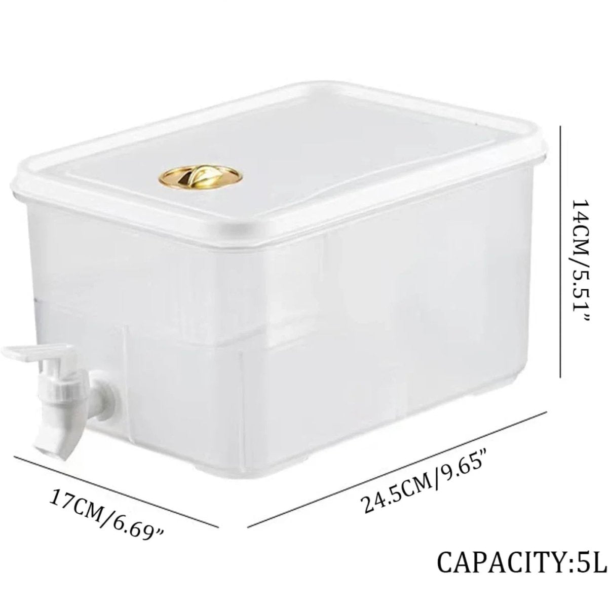 FLOWEASE – 5L Cold Water Dispenser with Leak-Proof Easy-Pour Tap