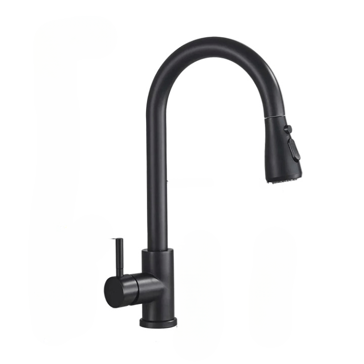 LUXSINK – Modern kitchen faucet with high arc and pull-out spout for elegant kitchens