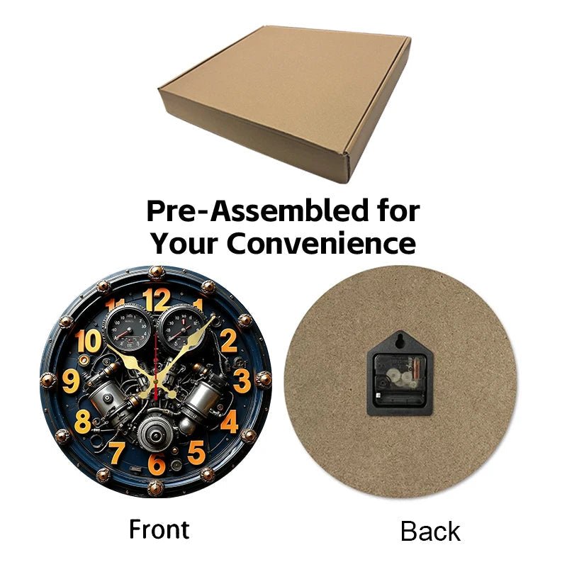 STILLA NORDLY – Silent Wooden Wall Clock for Home and Office Decoration