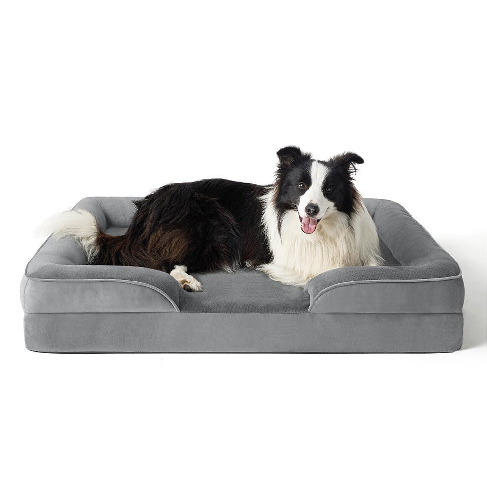 PETIQUE COMFORTBED – Orthopedic Dog Bed with Removable Velvet Cover