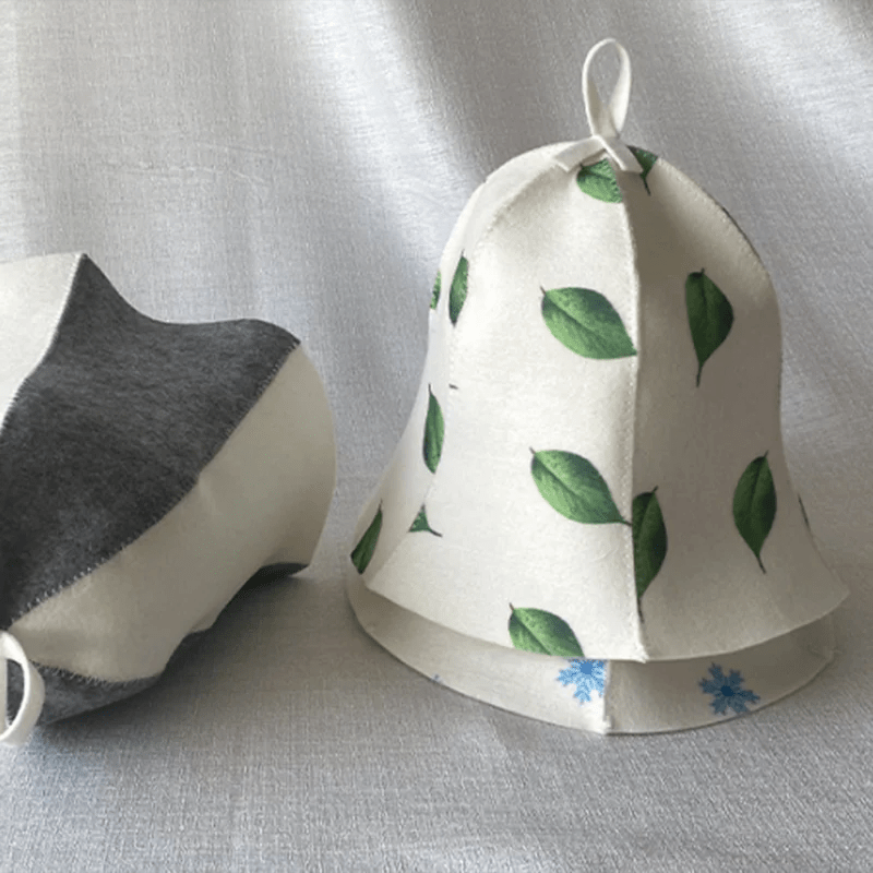 STEAMCALM – Heat-protective sauna cap in Russian style for relaxed sauna sessions