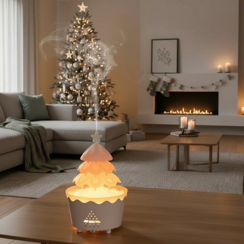 TREEZEN – Christmas Tree Scent Diffuser with Adjustable Mist and LED Light