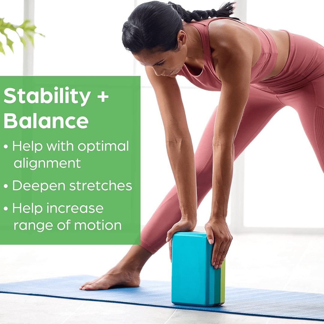 SupportFlex Yoga Block - Stable foam block for balance & comfort