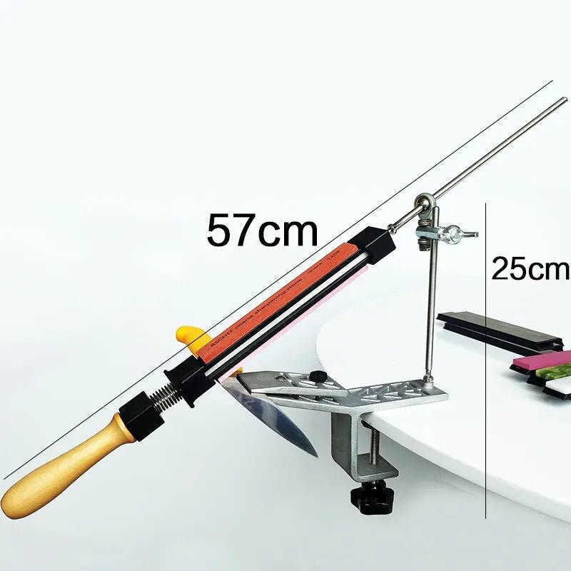 SHARPMECH – Precise manual knife sharpener with adjustable rotatable clamp for all blades