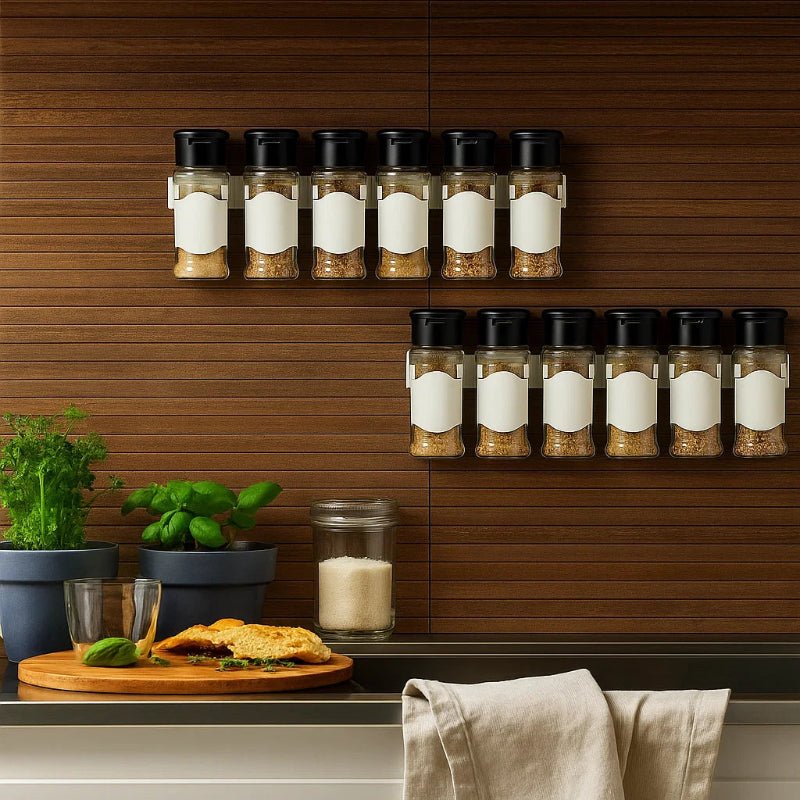 STICKHERB – Self-adhesive, wall-mounted spice rack for a tidy kitchen
