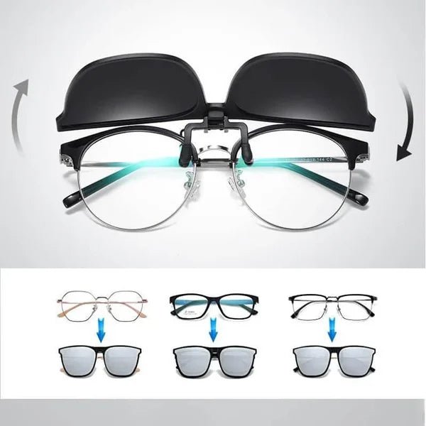 QUICKSHADE – Turns Glasses into Polarized Sunglasses in Seconds