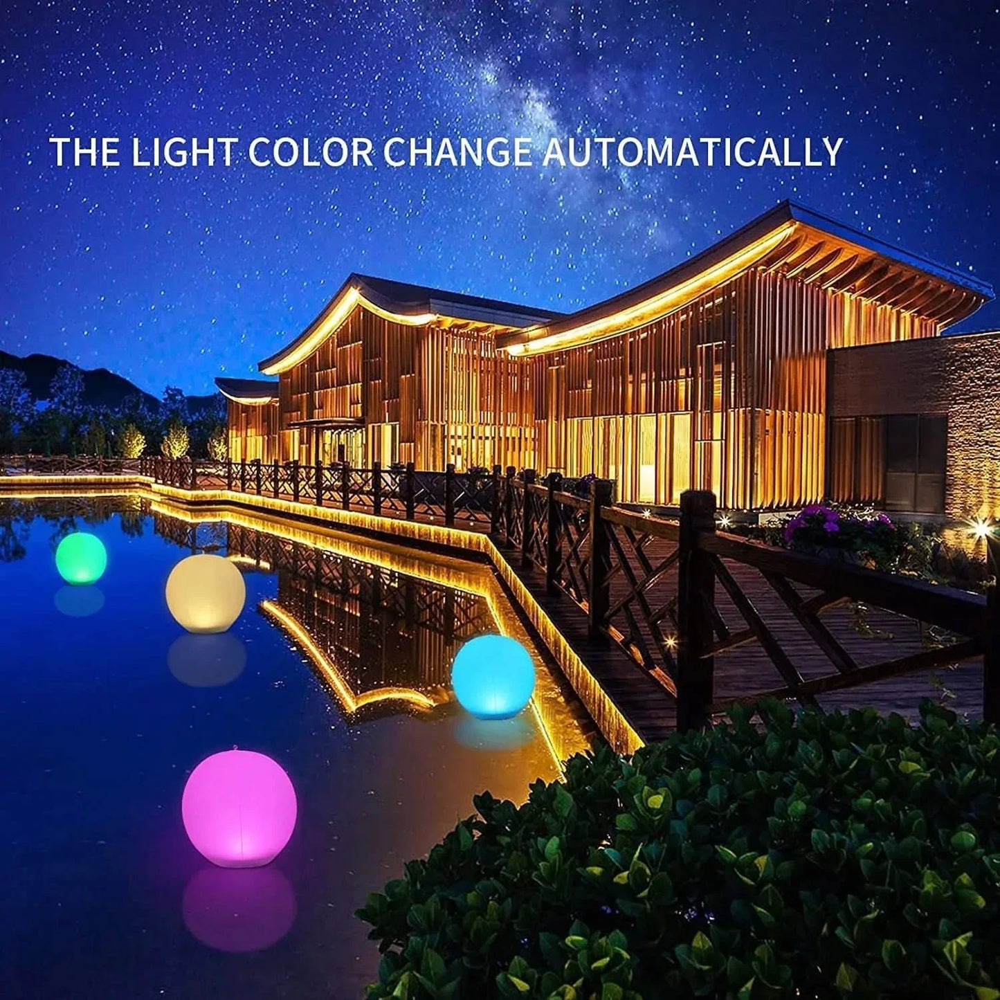 LumaFloat Solar Sphere - Colour-changing floating LED lamp