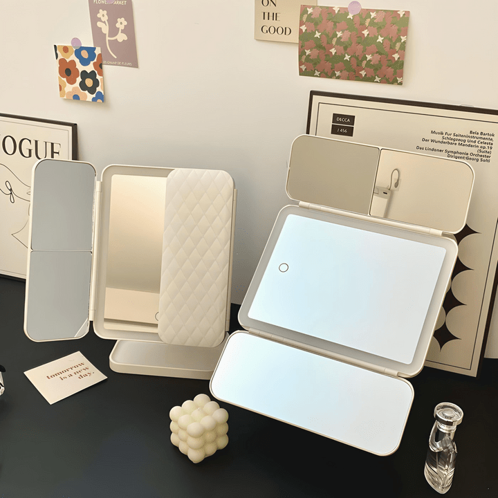 GLOWVUE – LED Makeup Mirror with Adjustable Lighting & Precise Magnification